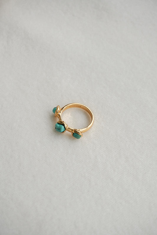 TURQUOISE SKY ROCKS RING