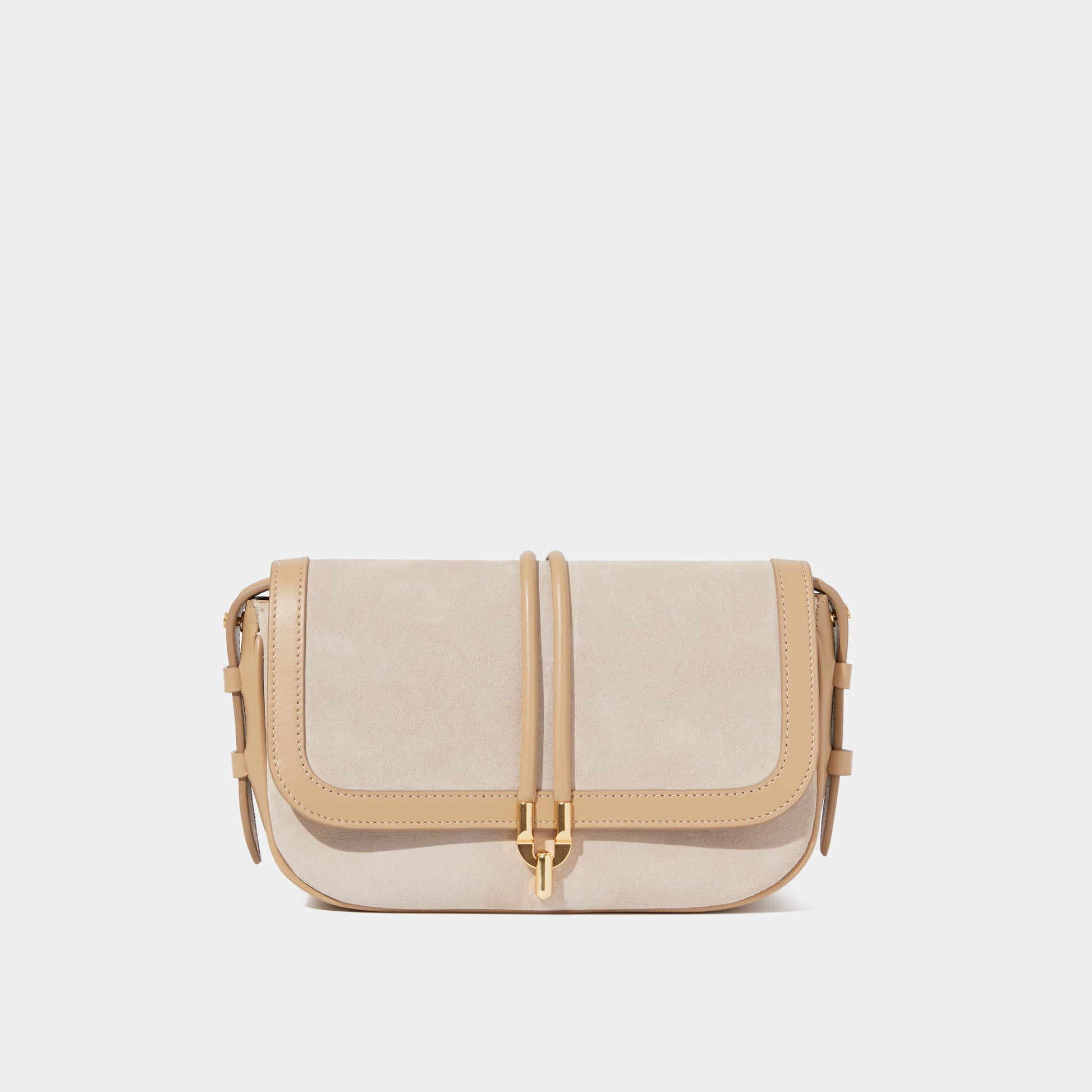 Compare prices for SORBONNE flap bag in suede and vintage leather